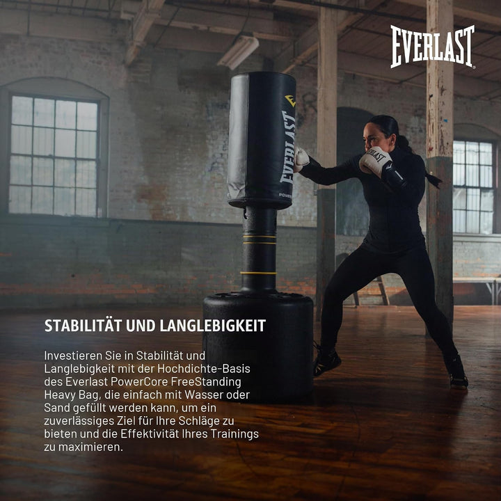 Everlast Unisex Power Core Freestanding Punch Bag Schwarz, Schwarz