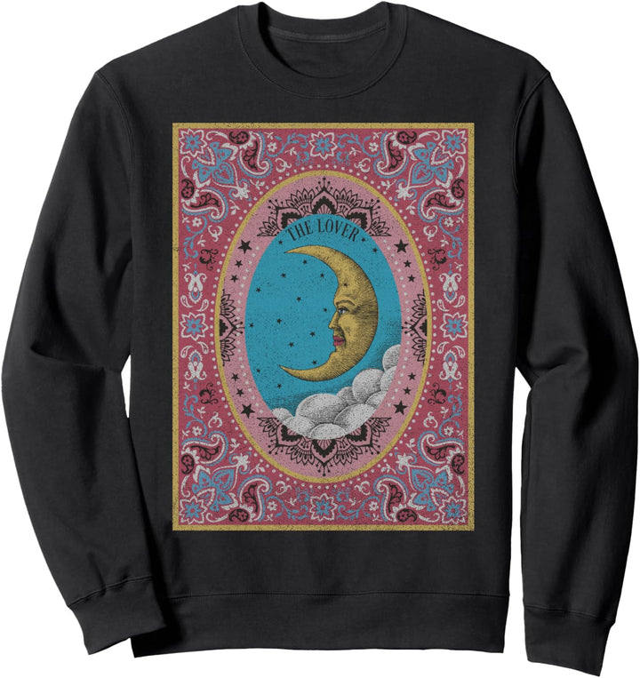 Trendy Tarot Moon Card Sweatshirt