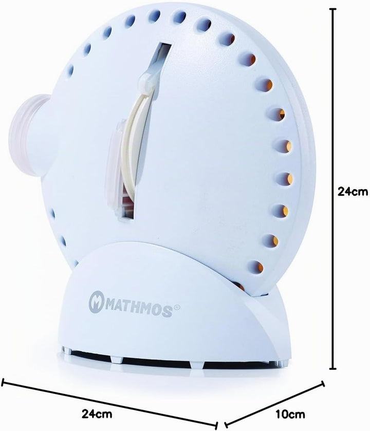 Mathmos Space Projektor in Weiss mit Lavalampen Effekt Blau/Grün