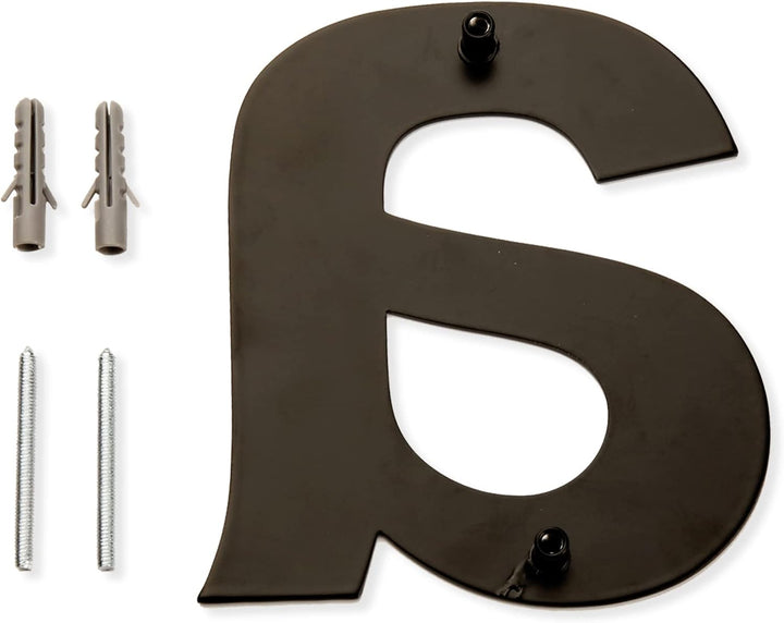 HASWARE 304 Edelstahl Moderne Hausnummer 6 Zoll/15cm Stilvolle Tür Alphabet Plakette für Strasse Hom