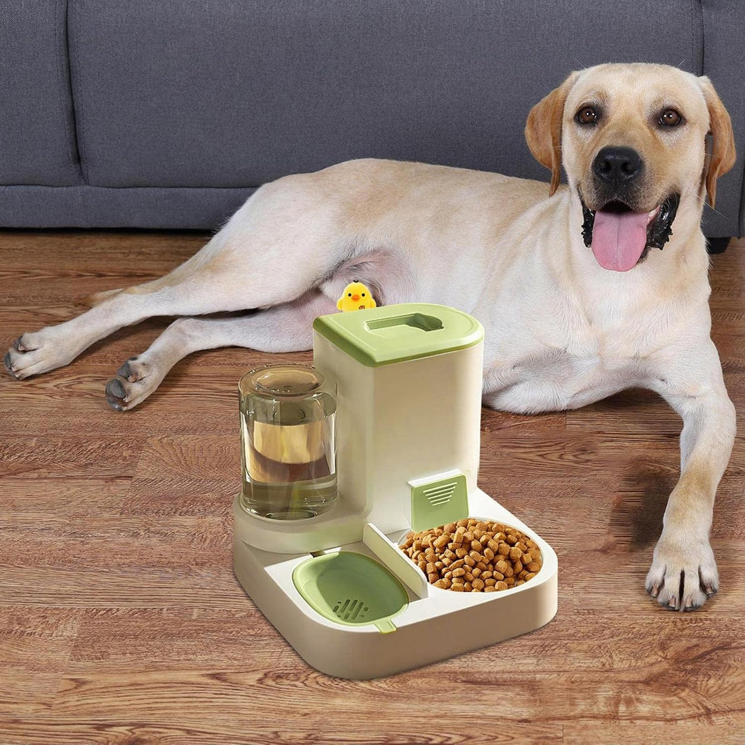 Automatisches Futter Und Wasserspender, 2 In 1 Haustier Futter Und Tränke, Katzen Wasserspender, Aut