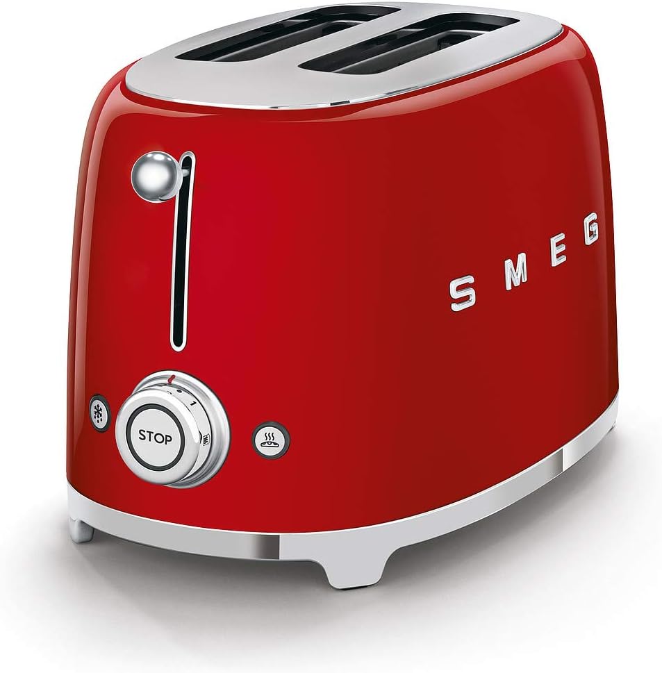 Smeg TSF01RDEU Toaster 2 Scheiben, rot