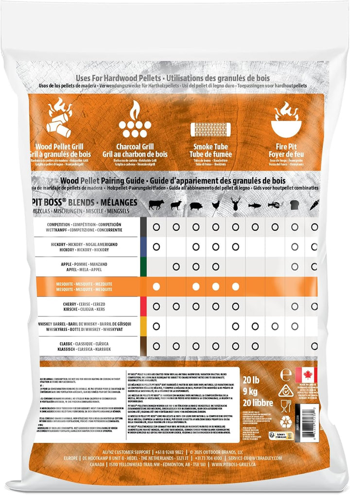 FQQF Pit Boss 20 lb Mesquite Blend Hardwood Pellets