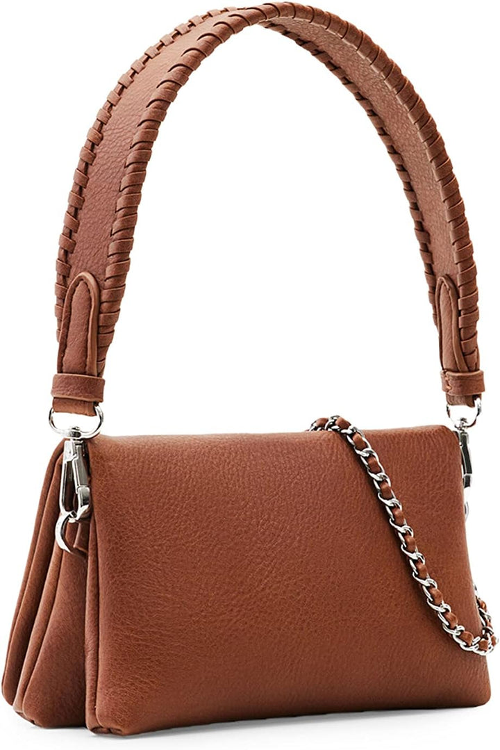 Desigual Damen Bag_Half Logo 23 Dortmund 2000 Black Brown, Brown