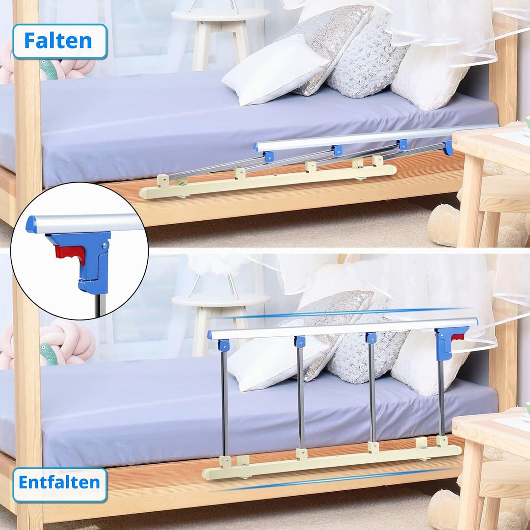 Signstek Bettgitter Faltbare Tragbare Bett Sicherungsschiene für ältere Menschen, Erwachsene unterst