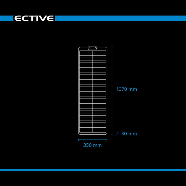 ECTIVE Monokristallin SSP Solarpanel - flexibel, 60W, flexible Solarzellen - Monokristallines Photov