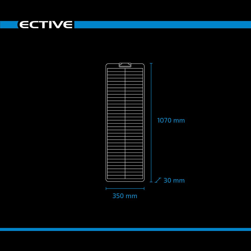 ECTIVE Monokristallin SSP Solarpanel - flexibel, 60W, flexible Solarzellen - Monokristallines Photov