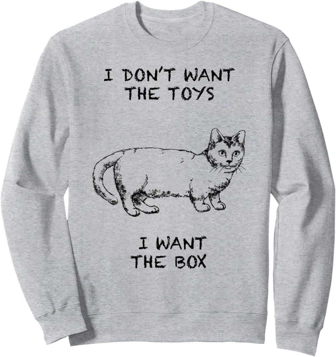 Munchkin Katze Zitat Hand gezeichnete Kunst Sweatshirt