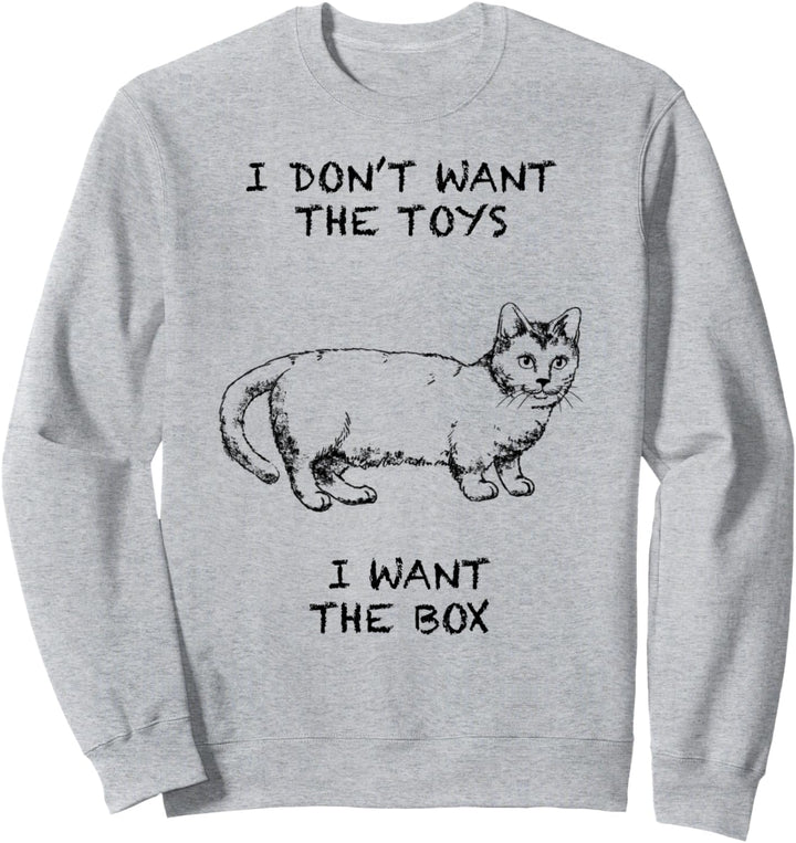 Munchkin Katze Zitat Hand gezeichnete Kunst Sweatshirt