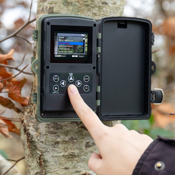VC24 Basic Wildkamera Fotofalle Digital Full HD bis zu 24MP mit Bewegungsmelder Nachtsicht Schutzart