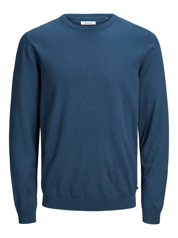JACK & JONES Male Strickpullover Einfarbig Strickpullover S Blau (Insignia Blue), S Blau (Insignia B