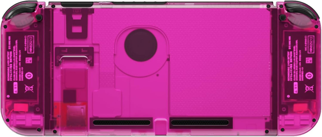 eXtremeRate Hülle Case für Nintendo Switch Joycon/Konsole, Rückgehäuse&Kickstand für Switch Console,