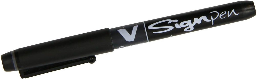 Pilot SW-VSP VSystem VSignPen Liquid Ink Marker Pen (Medium Tip) Bulk Pack (12 Stück) - schwarz
