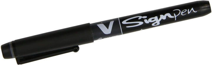 Pilot SW-VSP VSystem VSignPen Liquid Ink Marker Pen (Medium Tip) Bulk Pack (12 Stück) - schwarz