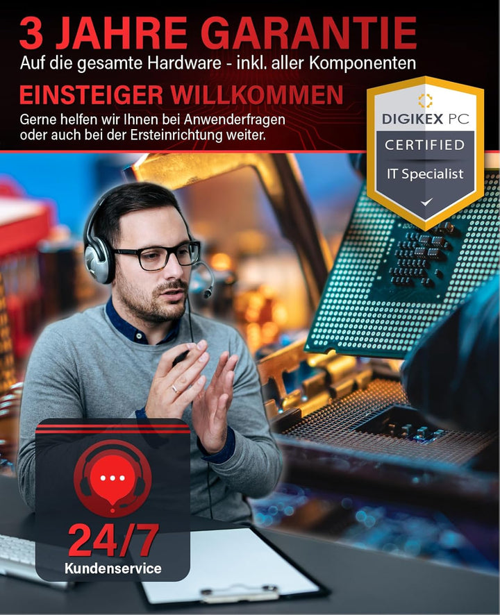 Greed® Basic V2 PC mit AMD Ryzen 5 4600G - Schneller Rechner + Computer für Büro & Home Office mit 4