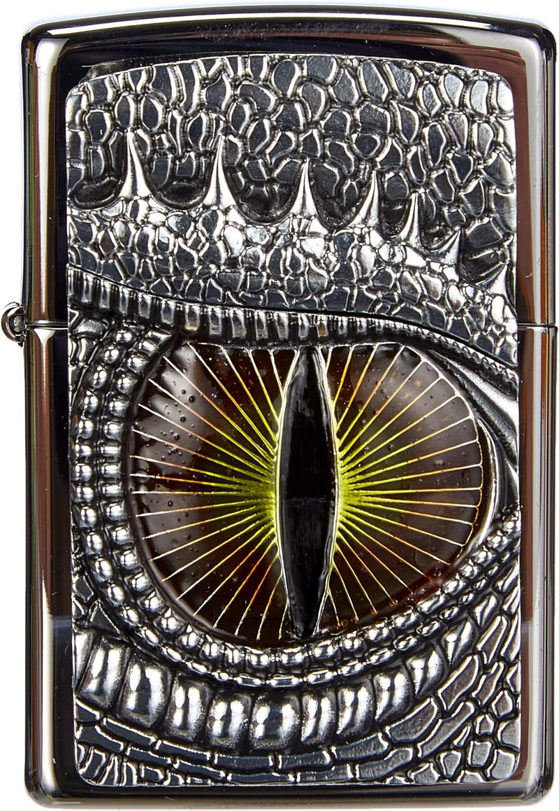 Zippo Feuerzeug 2002539 Dragon Eye Emblem Benzinfeuerzeug, Messing, Dragon Eye