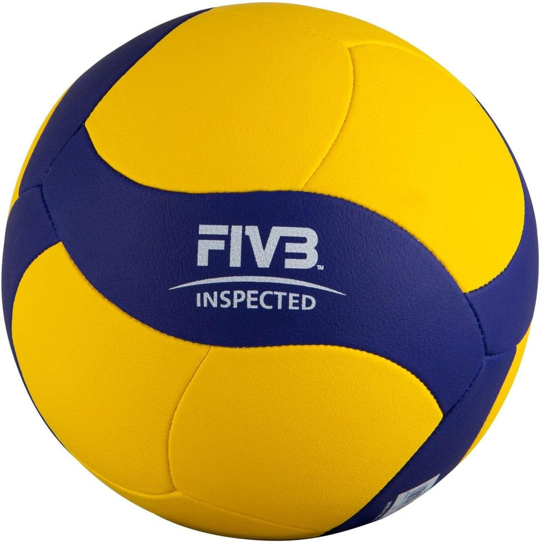 MIKASA W345W Volleyball, Blau/Gelb Blau/Gelb, 5