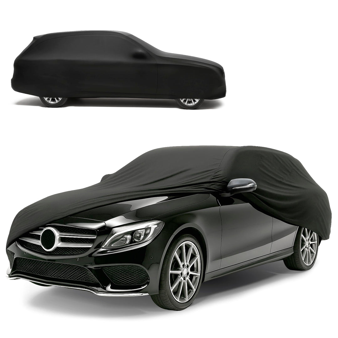 Walser Abdeckung Auto Indoor Stretch Basic, Autoabdeckung Winter, staubdichte Autogarage Abdeckung,