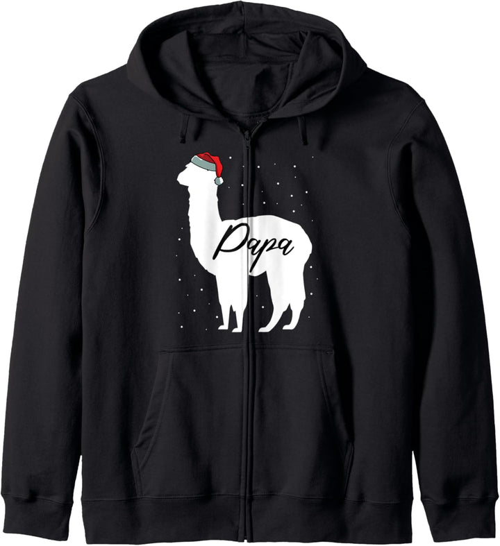 Weihnachtspyjama, Motiv: Papa Llama, für Weihnachten, X-Mas Dad-dy Kapuzenjacke