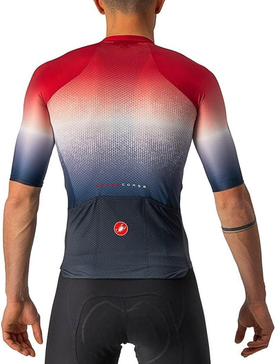 CASTELLI Herren Aero Race 6.0 Jersey T-Shirt XL Savile Blue/Pro Red, XL Savile Blue/Pro Red