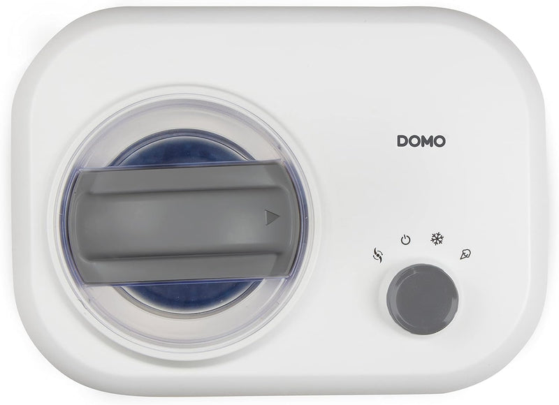 Domo DO9243I Eismaschine 1l, 100 W, 230 V, 5 Stück, Weiss, Grau