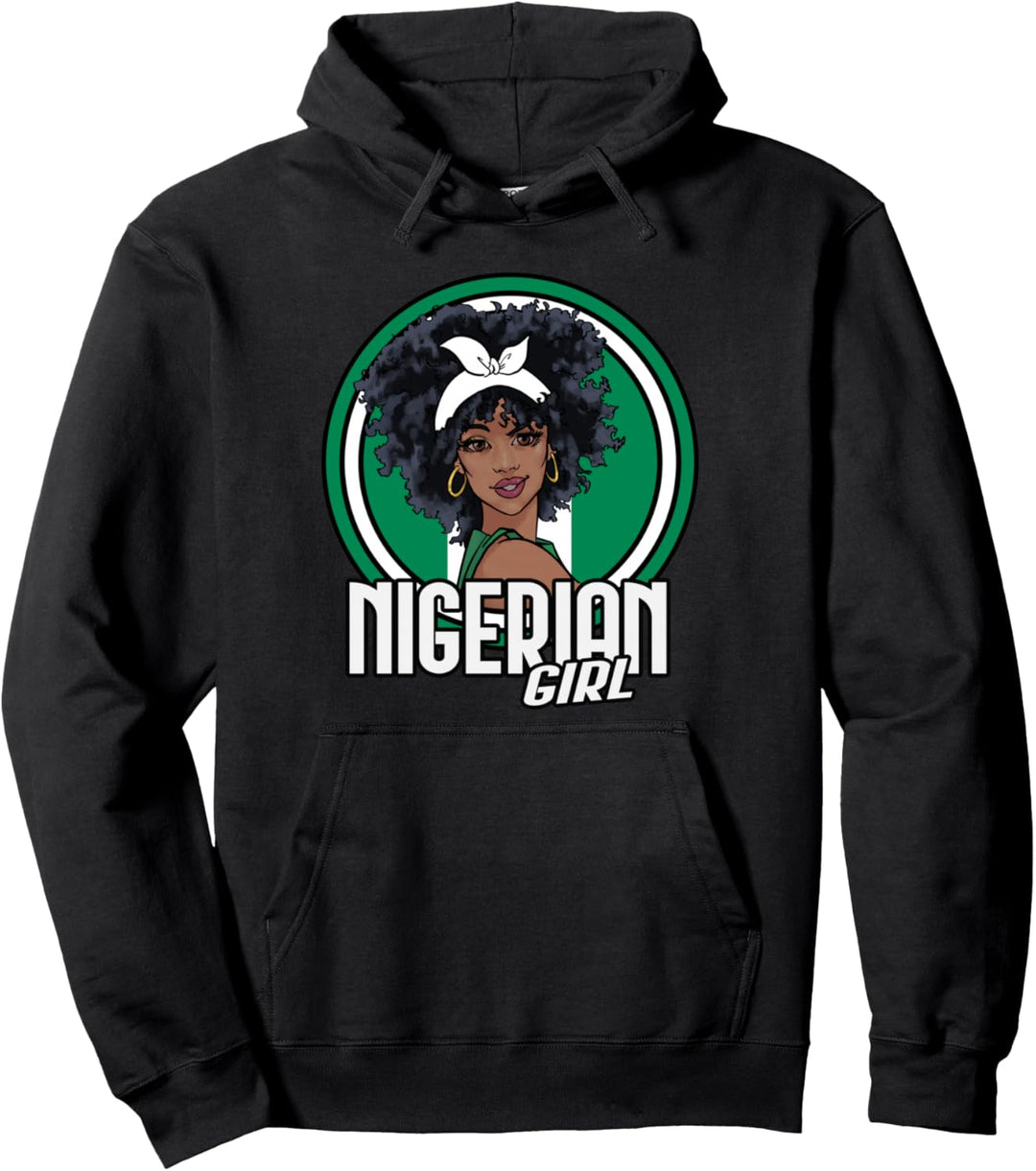 Nigerianisches Madchen Nigeria Flagge Geschenk Flag Gift Pullover Hoodie