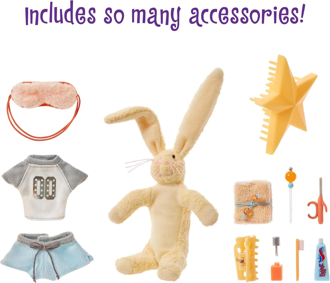 Bratz Slumber Party - Sasha Modepuppe - Mit 2 Pyjama-Garnituren, Plüschtier und Accessoires - Für Ki