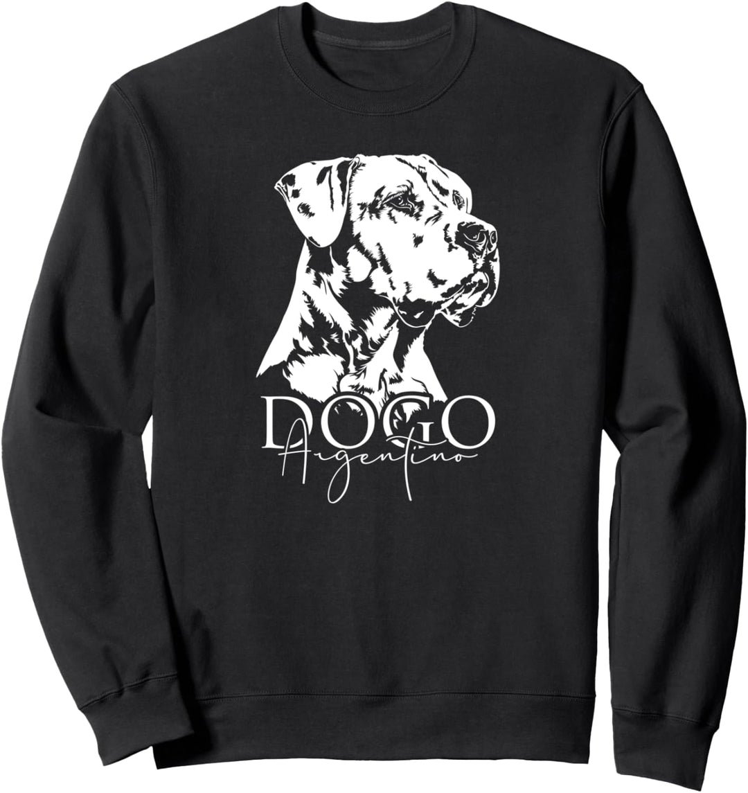 Dogo Argentino Hund Hunde Portrait Hundeportrait Sweatshirt