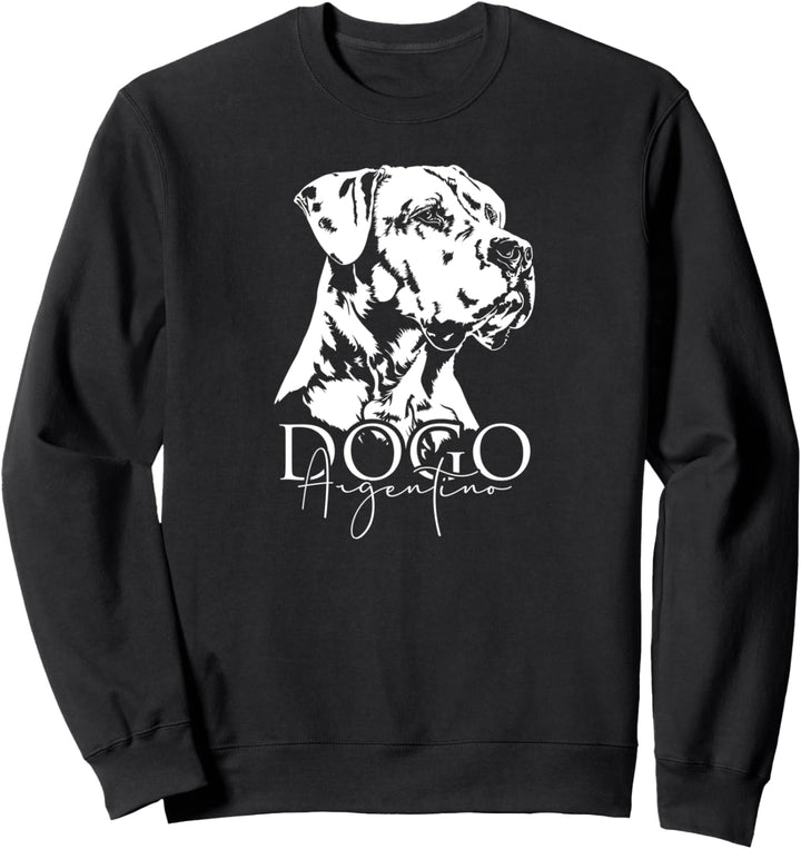Dogo Argentino Hund Hunde Portrait Hundeportrait Sweatshirt