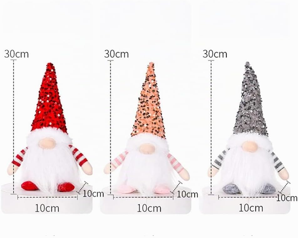 Weihnachtswichtel Figuren LED, Weihnachtsdeko Amerikanisch, Weihnachten Deko Beleuchtet, Weihnachts