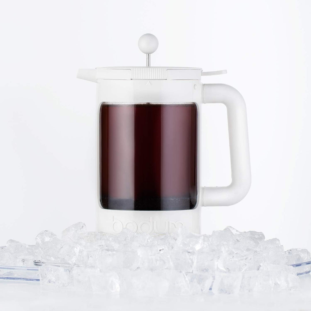 Bodum k11683 – 913 Bean Kaffeebereiter Eiskaffee Kunststoff weiss 12,5 x 20 x 22,7 cm 1,5 l, Weiss