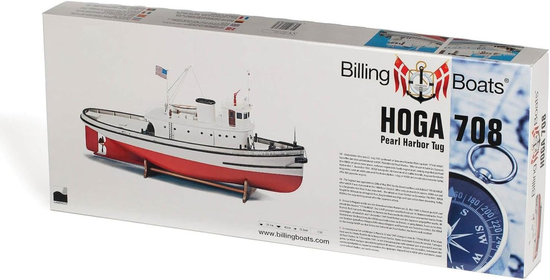 Billing Boats B708 Hoga Pearl Harbor Tugboat Boat Modellbausatz, Keine