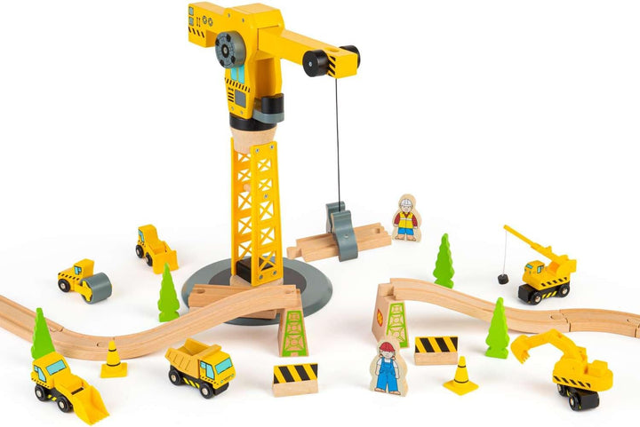 Bigjigs Rail Kit Costruzioni Con Grande Gru