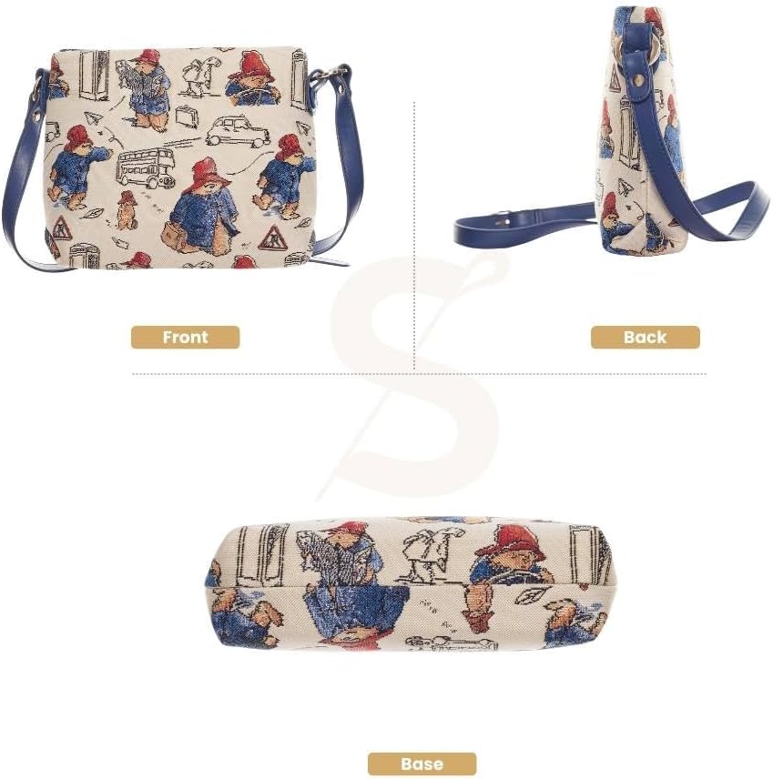 Signare Tapisserie Kleine Handtasche Damen, Umhängetasche Damen, Schultertasche Damen mit Blumenmust