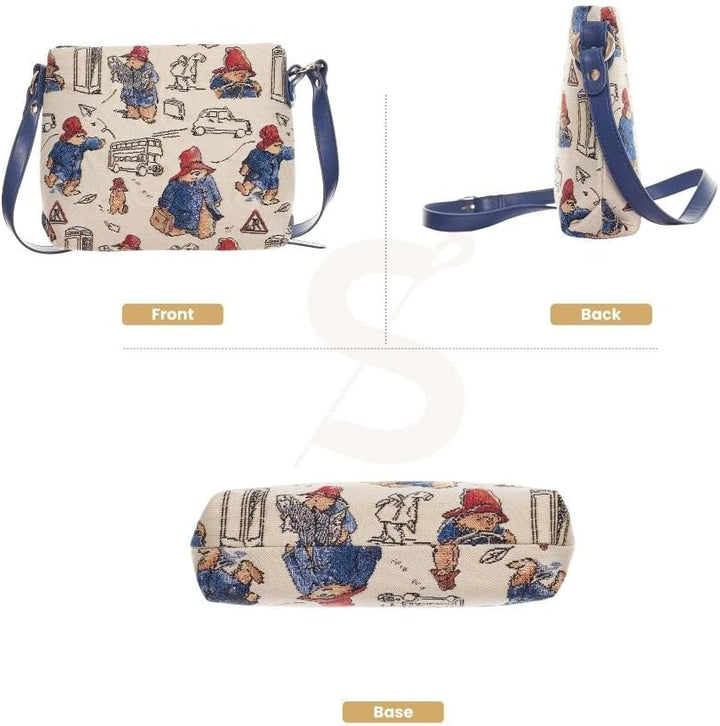 Signare Tapisserie Kleine Handtasche Damen, Umhängetasche Damen, Schultertasche Damen mit Blumenmust