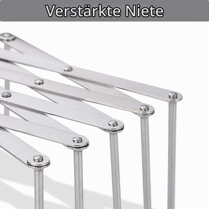 Hjumarayan 2 Stück Verstellbarer Edelstahl Topfdeckelhalter, Spareribs-Halter, Grill Rippchenhalter,