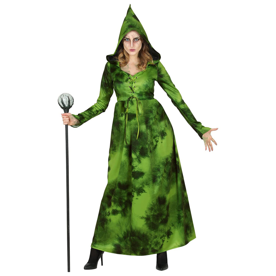 WIDMANN 10714 COSTUME STREGA DELLA FORESTA XL VERDE LUNGO #1071, XL