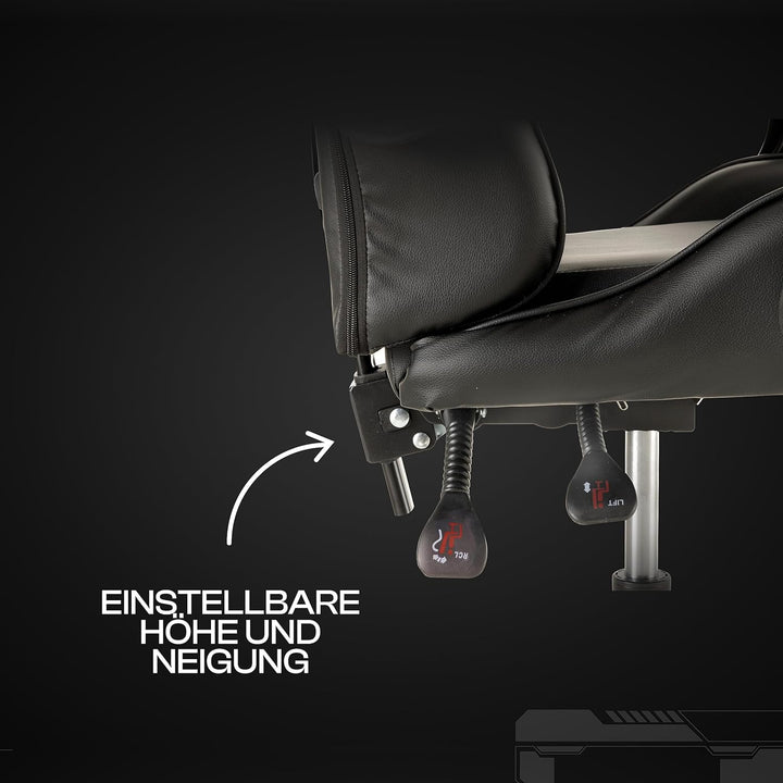 Baroni Home Gaming-Stuhl, ergonomischer Bürostuhl, gepolstert Gaming Sessel mit bequemer, Verstellba