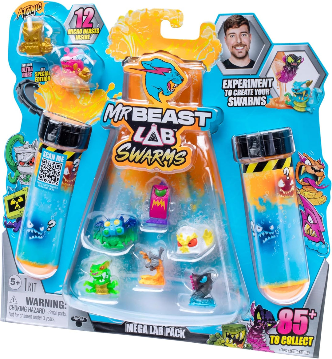 MRBEAST LAB Swarms, Atomic-Serie, Mega-Labor-Packung, Experiment, Wasser hinzufügen, Reagenzglas sch