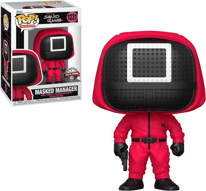 Funko Pop Squid Game Figuren Manager #1231 – Exclusive Special Edition Pop Figuren