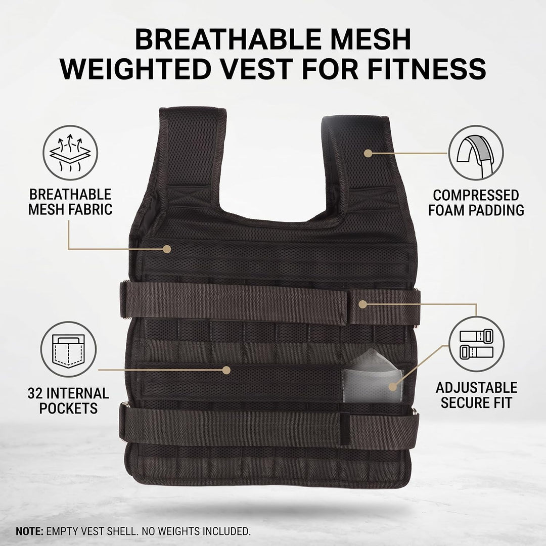 VGEBY1 Gewichtsweste, Oxford Cloth 15KG Gewichtsweste für das Krafttraining