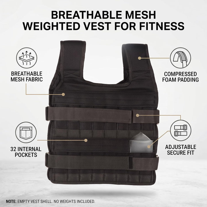 VGEBY1 Gewichtsweste, Oxford Cloth 15KG Gewichtsweste für das Krafttraining