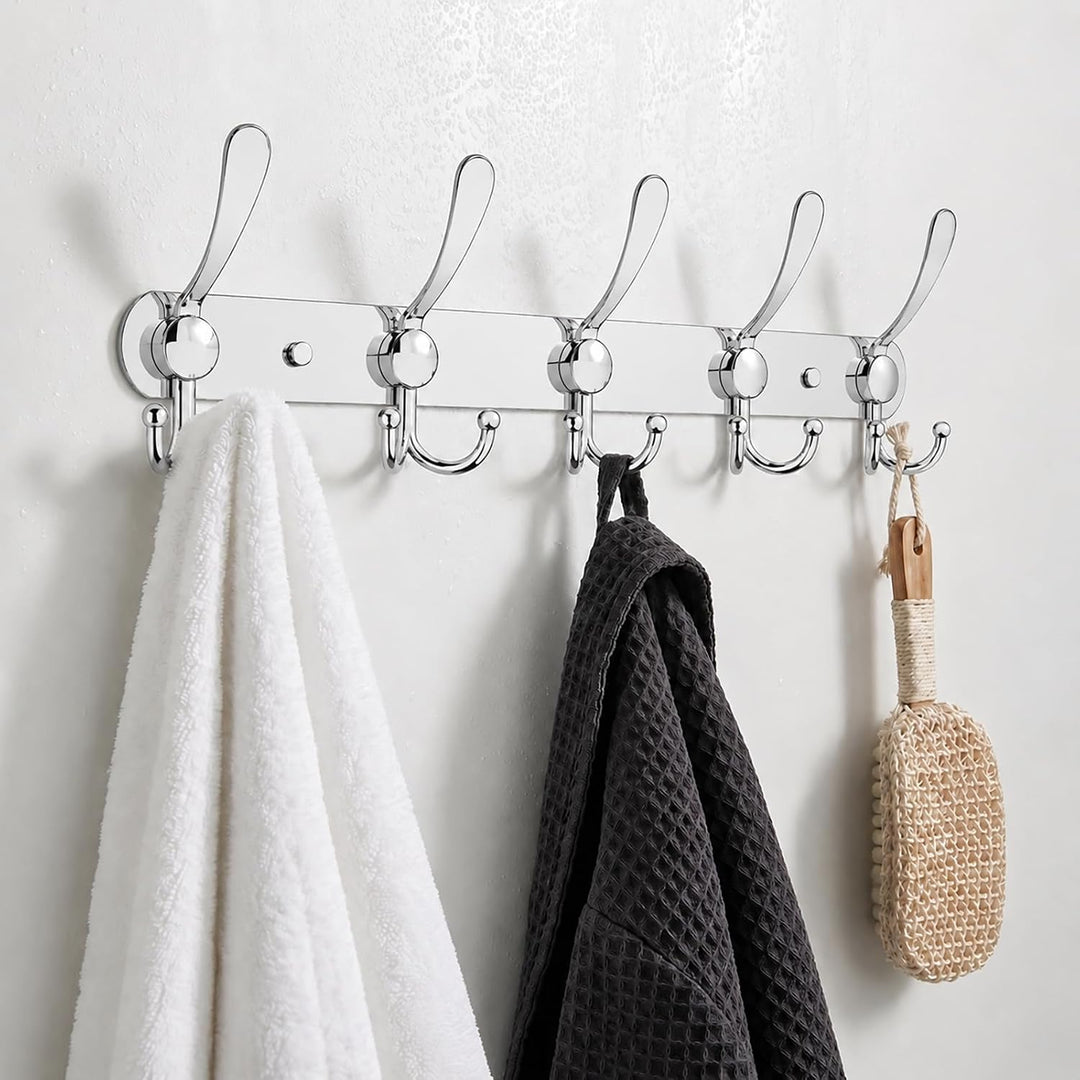 LYLIN kleiderhaken Hakenleiste, Garderobenhaken Edelstahl Rostfrei Handtuchhaken Wandhaken Garderobe