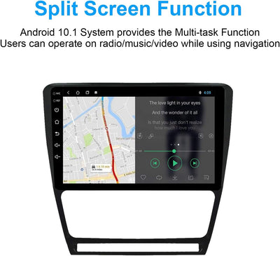 EZoneTronics Android 10 für Skoda Octavia 2009-2013 Autoradio Stereo Head Unit 10-Zoll-Touchscreen G