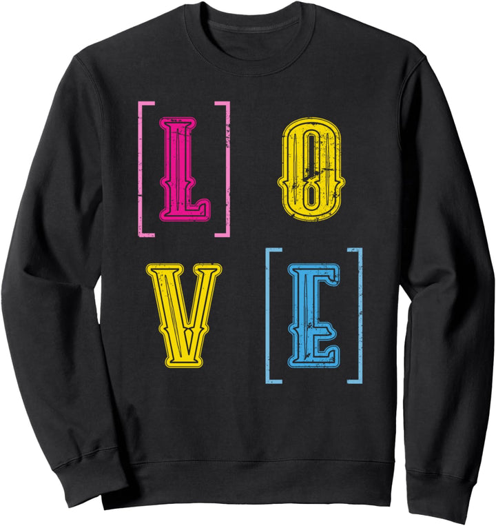 Pan Liebe Gay Pride LGBT Geschenk Genderfluid Pansexuell Sweatshirt