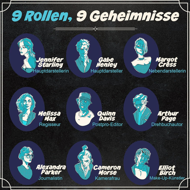 Misterio – Krimidinner für Zuhause – 7 bis 9 Personen – Psycho Remake - Tödliche Neuverfilmung | Kri