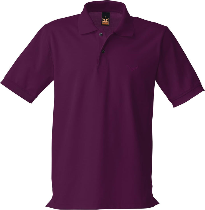 Trigema Herren Poloshirt M Aubergine, M Aubergine