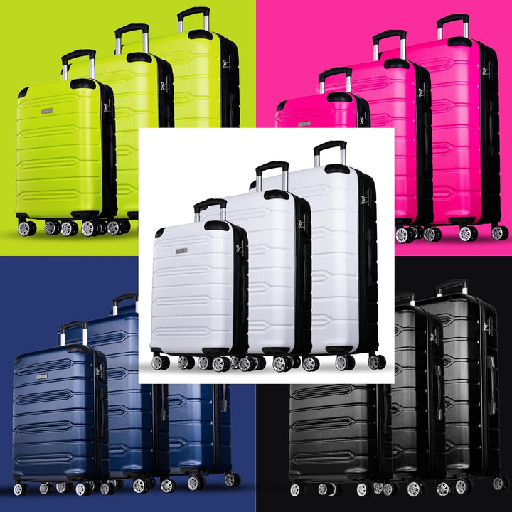 NOWI Handgepäck Koffer leicht – 40L Volumen – 8 Rollen 360° drehbar – Leichter ABS Koffer mit Zahlen
