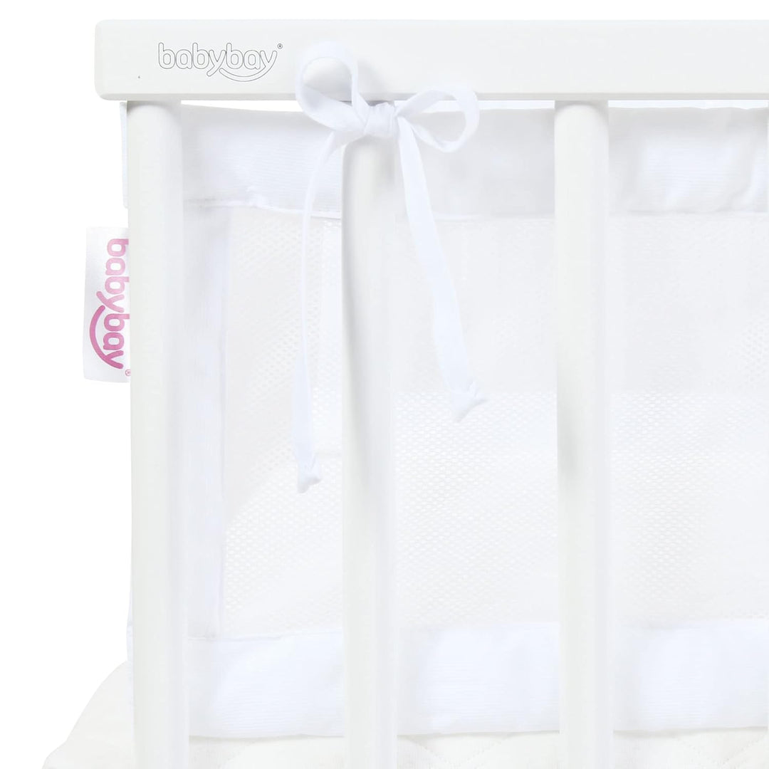 babybay Nestchen Mesh-Piqué/Bettumrandung für Beistellbett/Stossschutz für Baby Bett, passend für Mo