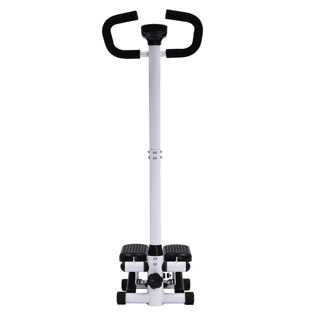 Swingstepper Mini Stepper Zuhause Für Fitness Stepper Mit Lenker 150 Kg Widerstandsbänder Display Fü